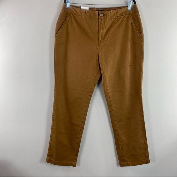 NWT Tommy Hilfiger Women’s Classic Style‎ Brown Chinos Sz 16 - Picture 2 of 12